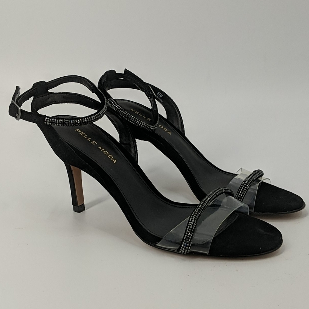 NWOT PELLE MODA Suede Rhinestone Heels